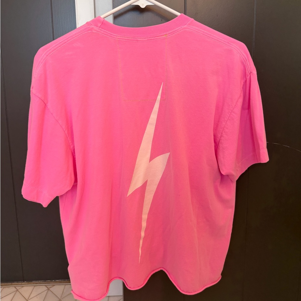 Aviator Nation Women's Pink Texas Longhorns Bolt Cropped Tri-Blend T-Shirt - Picture 4 of 7